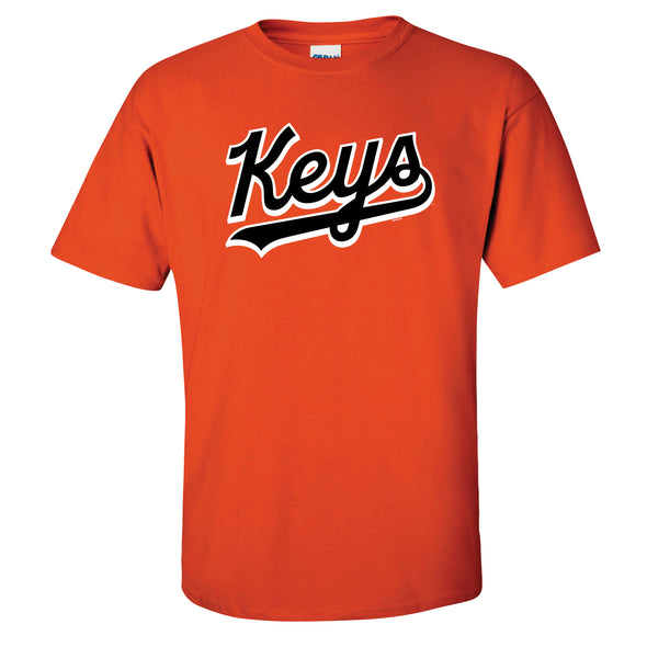Frederick Keys ADULT Script Logo ORANGE